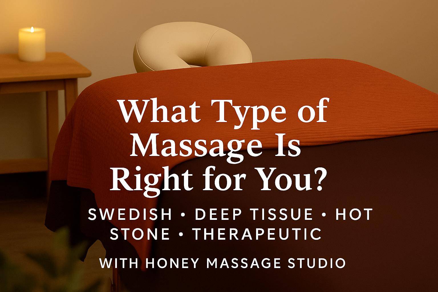 What Type of Massage Is Right for You?